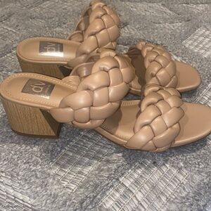 DV by Dolce Vita✨🤎🤍Women's Brown Braided Block Heel Sandals